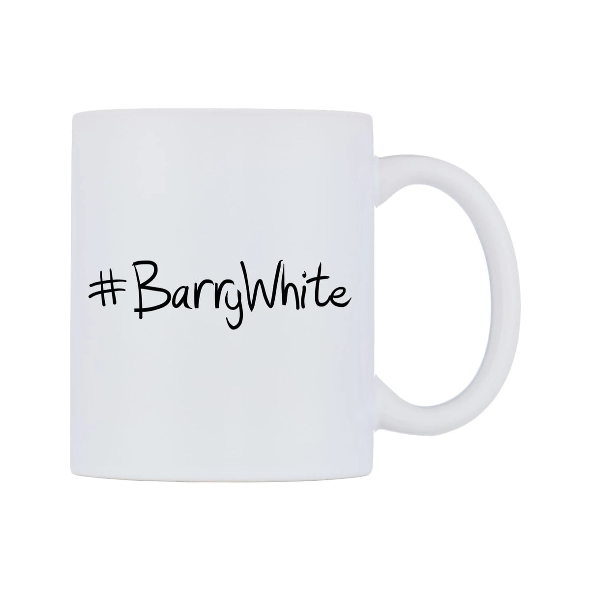 BarryWhite Mug — mug, left side, on a white background