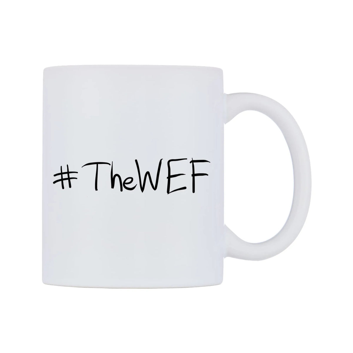 TheWEF Mug — mug, left side, on a white background