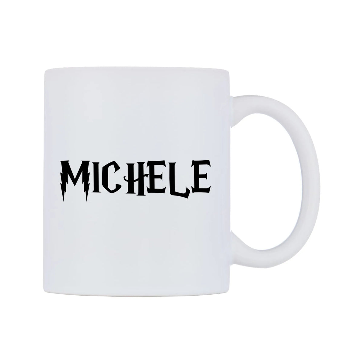 Michele - Wizard Themed Mug — mug, left side, on a white background