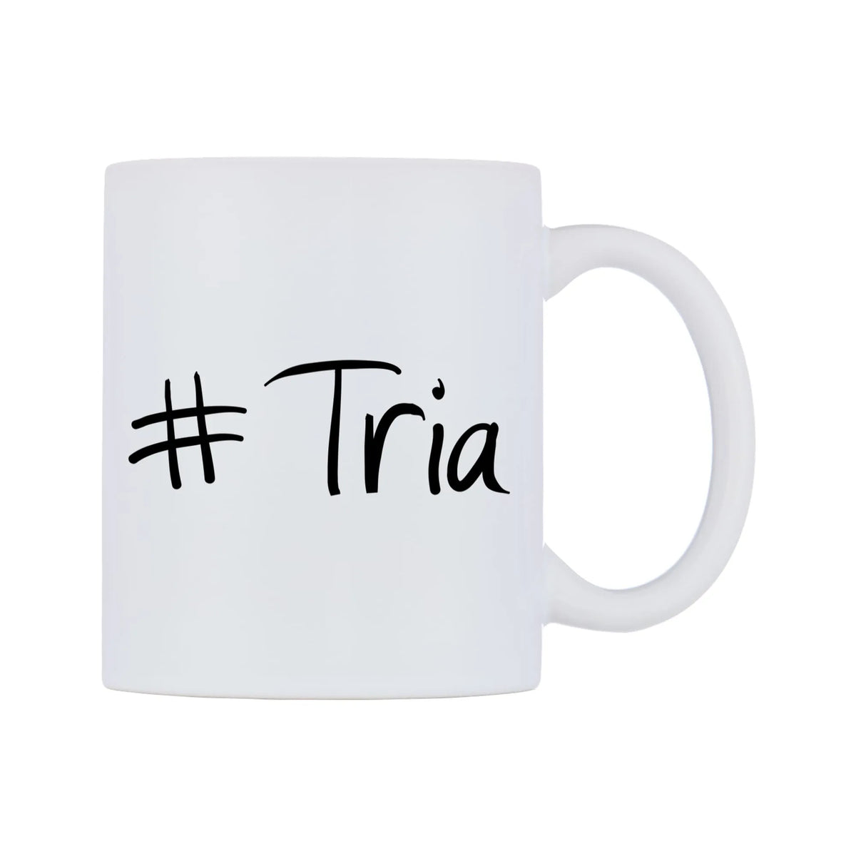 Tria Mug — mug, left side, on a white background