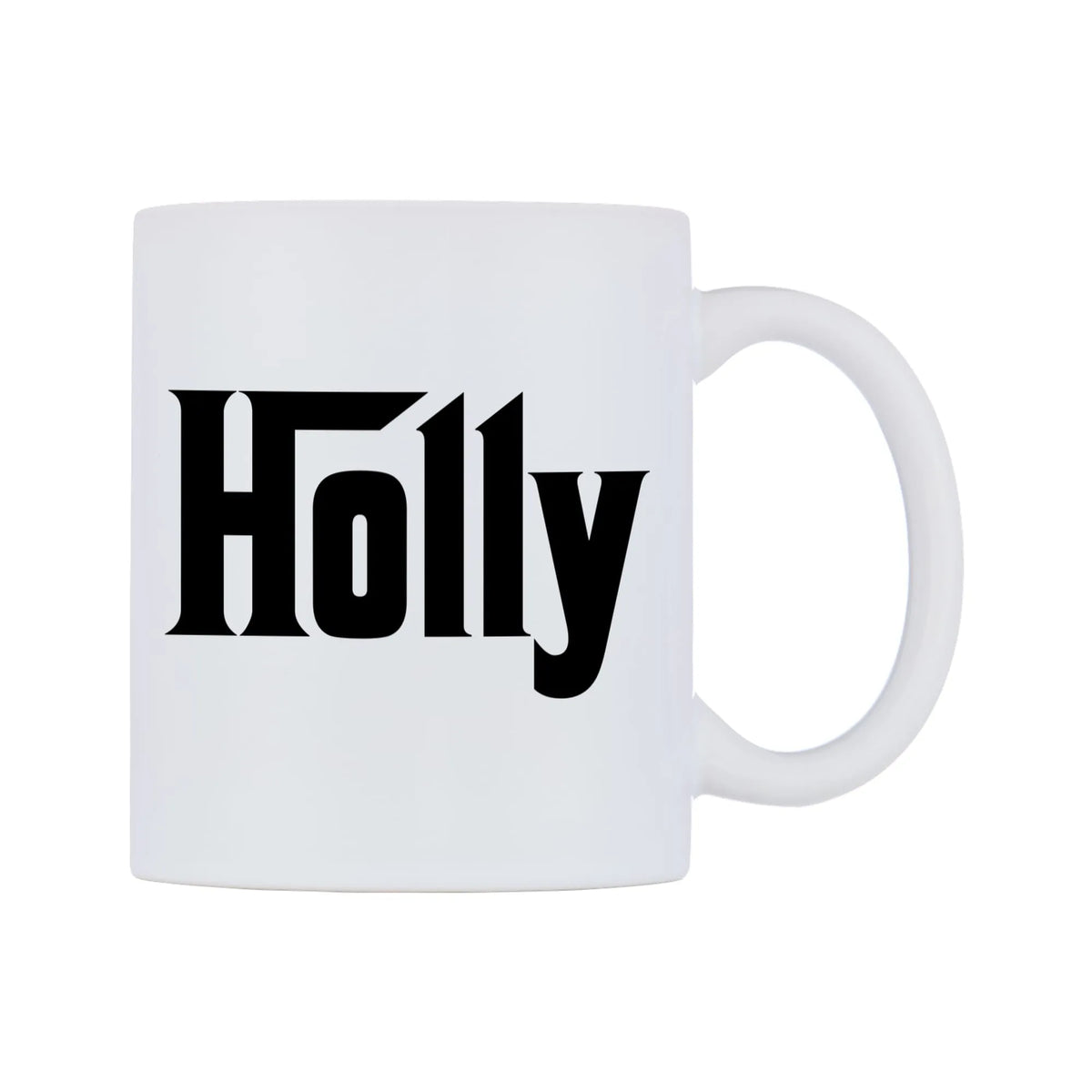 Holly - Godfather Themed Mug — white 11oz gloss mug, left side, on a white background