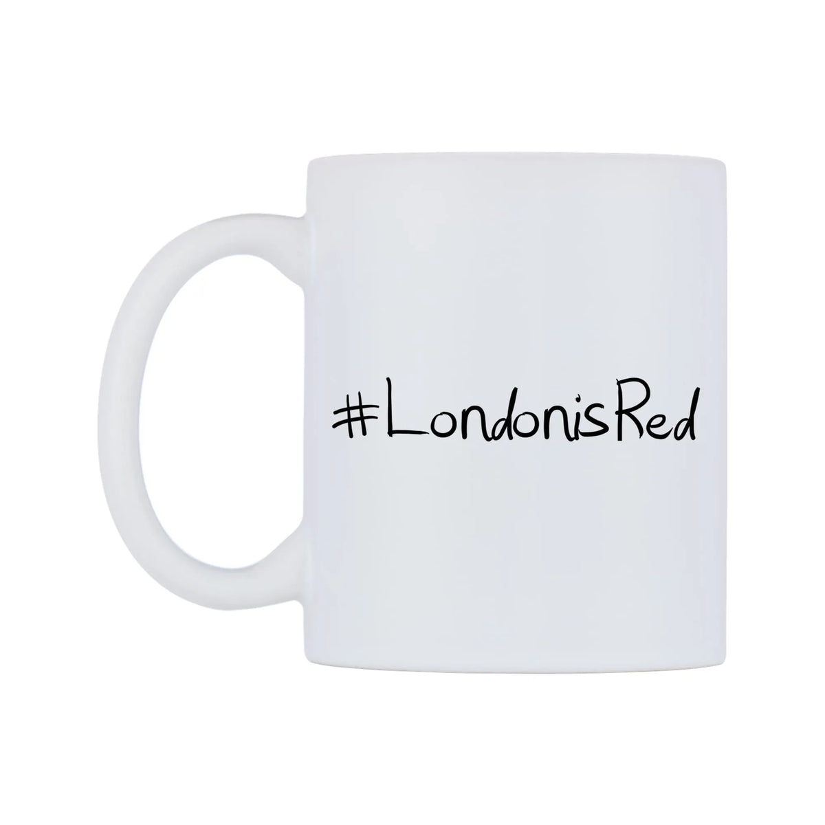 LondonisRed Mug — mug, right side, on a white background
