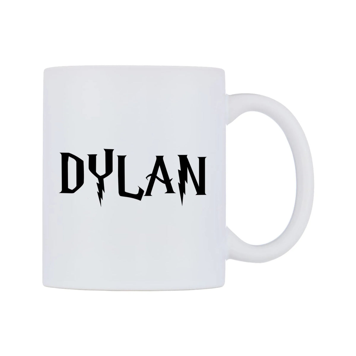 Dylan - Wizard Themed Mug — mug, left side, on a white background