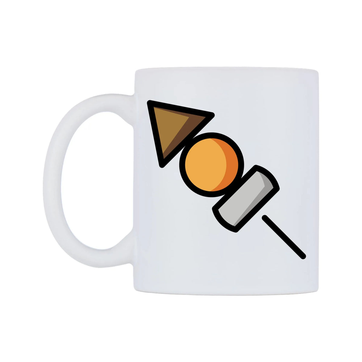 Oden Emoji Mug — mug, right side, on a white background