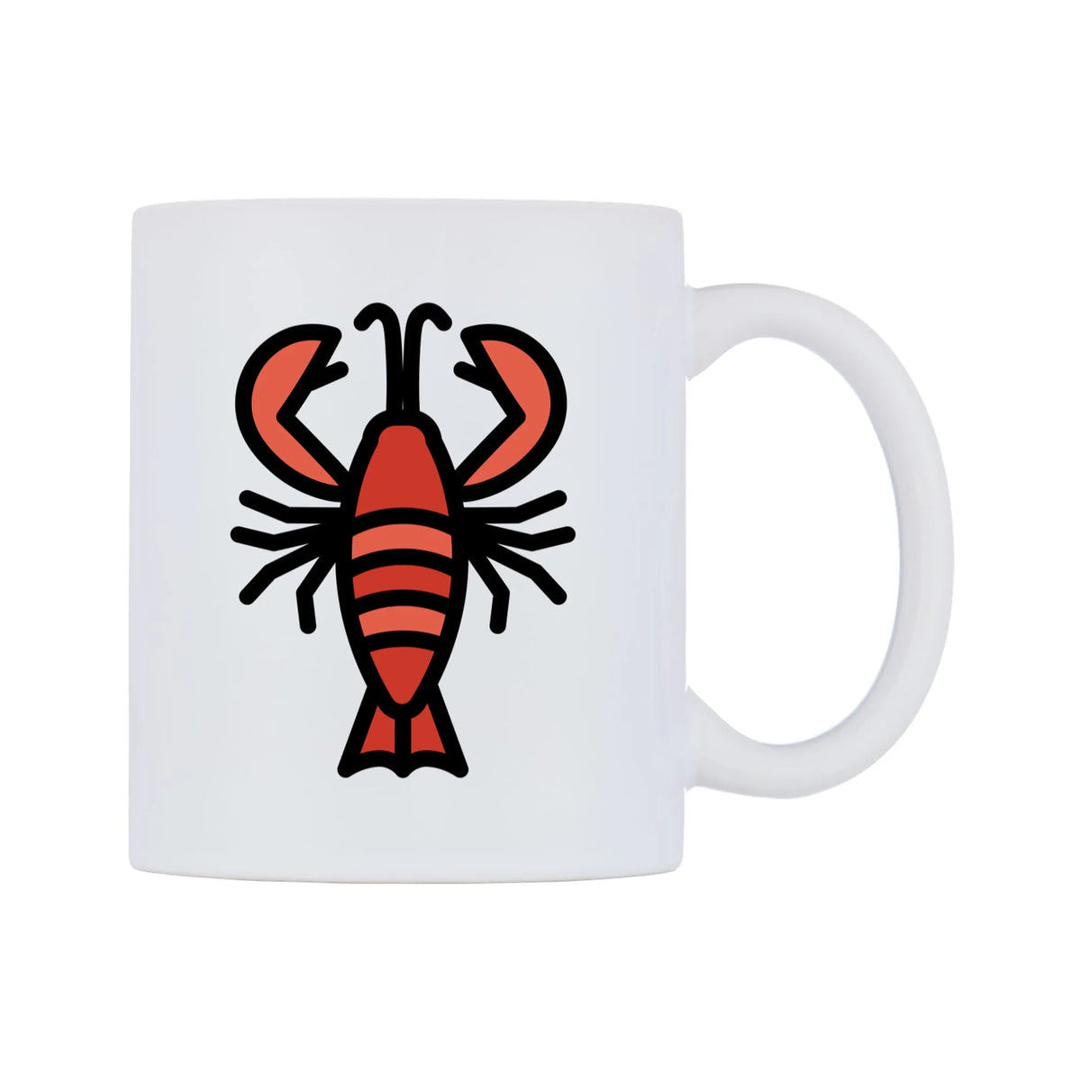 Lobster Emoji Mug — mug, left side, on a white background