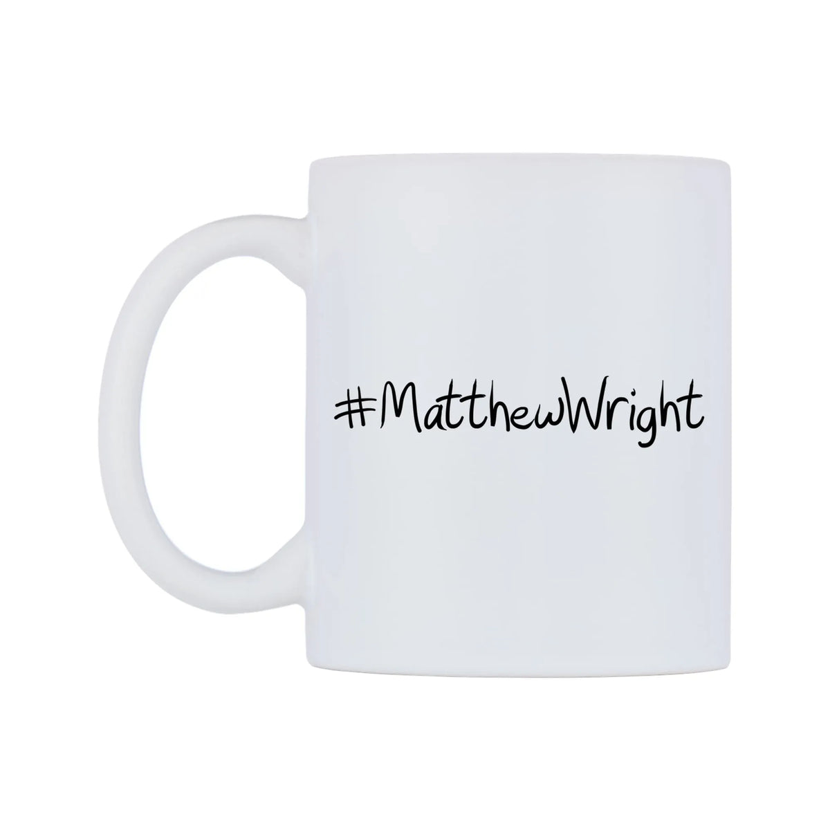 MatthewWright Mug — mug, right side, on a white background