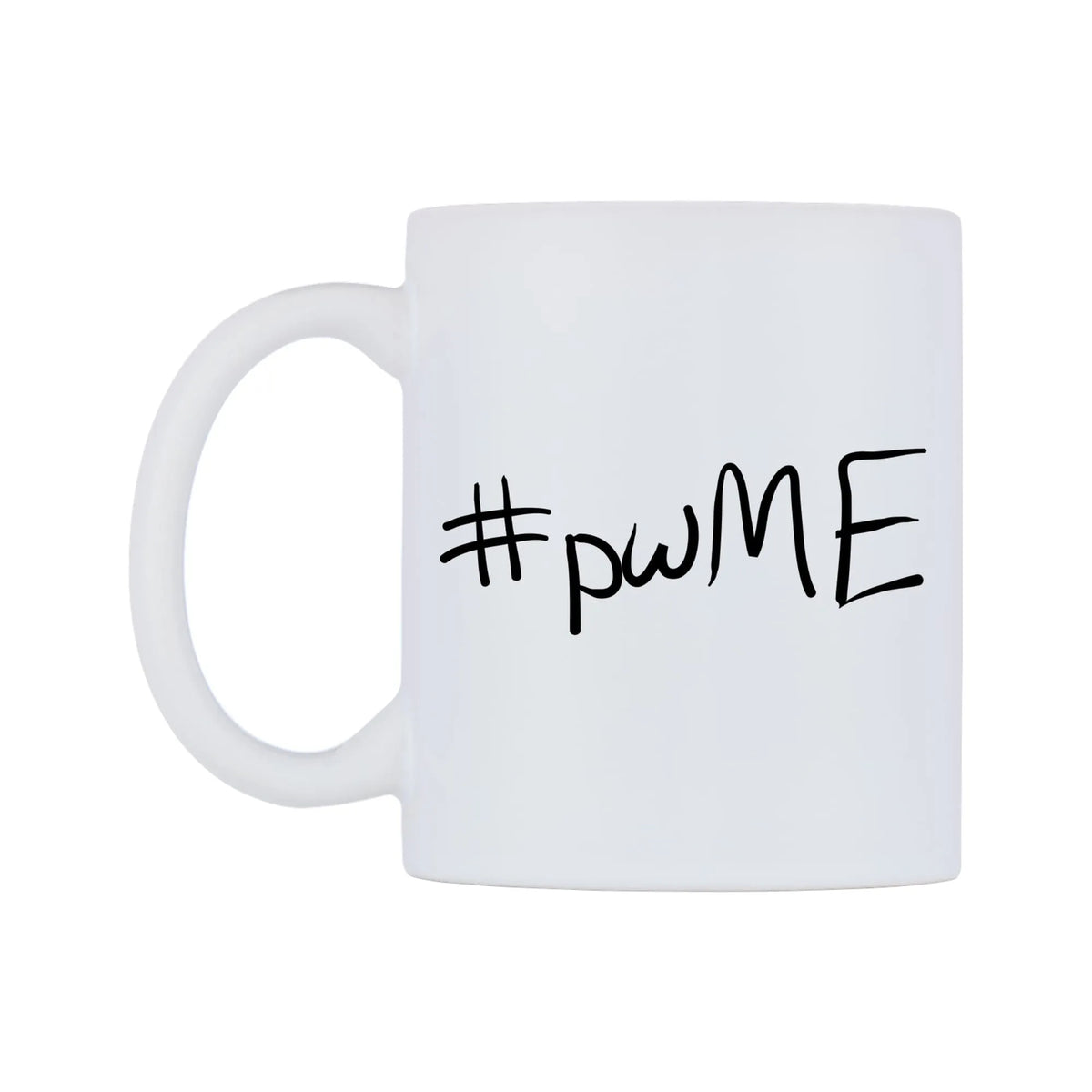 pwME Mug — mug, right side, on a white background