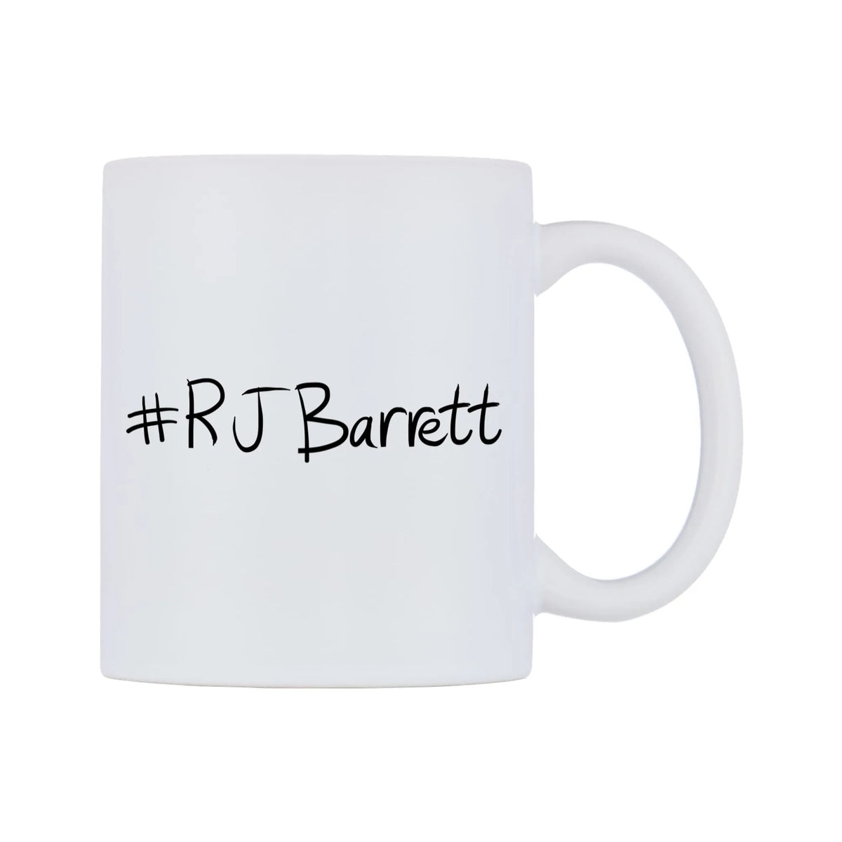 RJBarrett Mug — mug, left side, on a white background