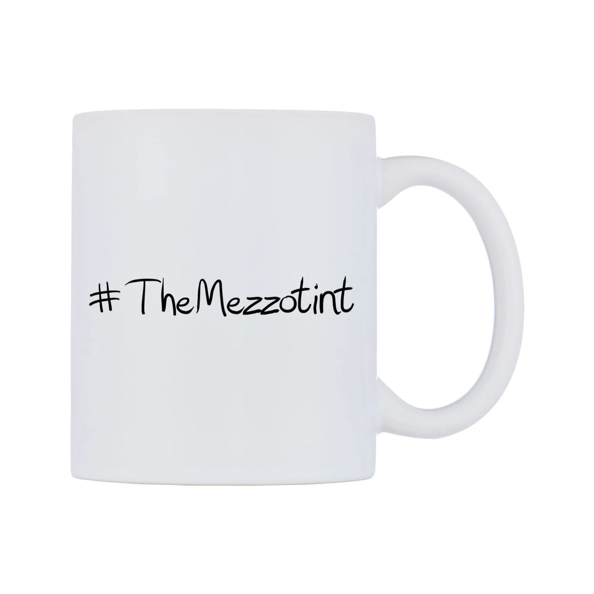 TheMezzotint Mug — mug, left side, on a white background