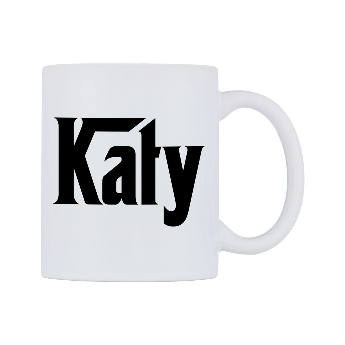 Katy - Godfather Themed Mug — white 11oz gloss mug, left side, on a white background