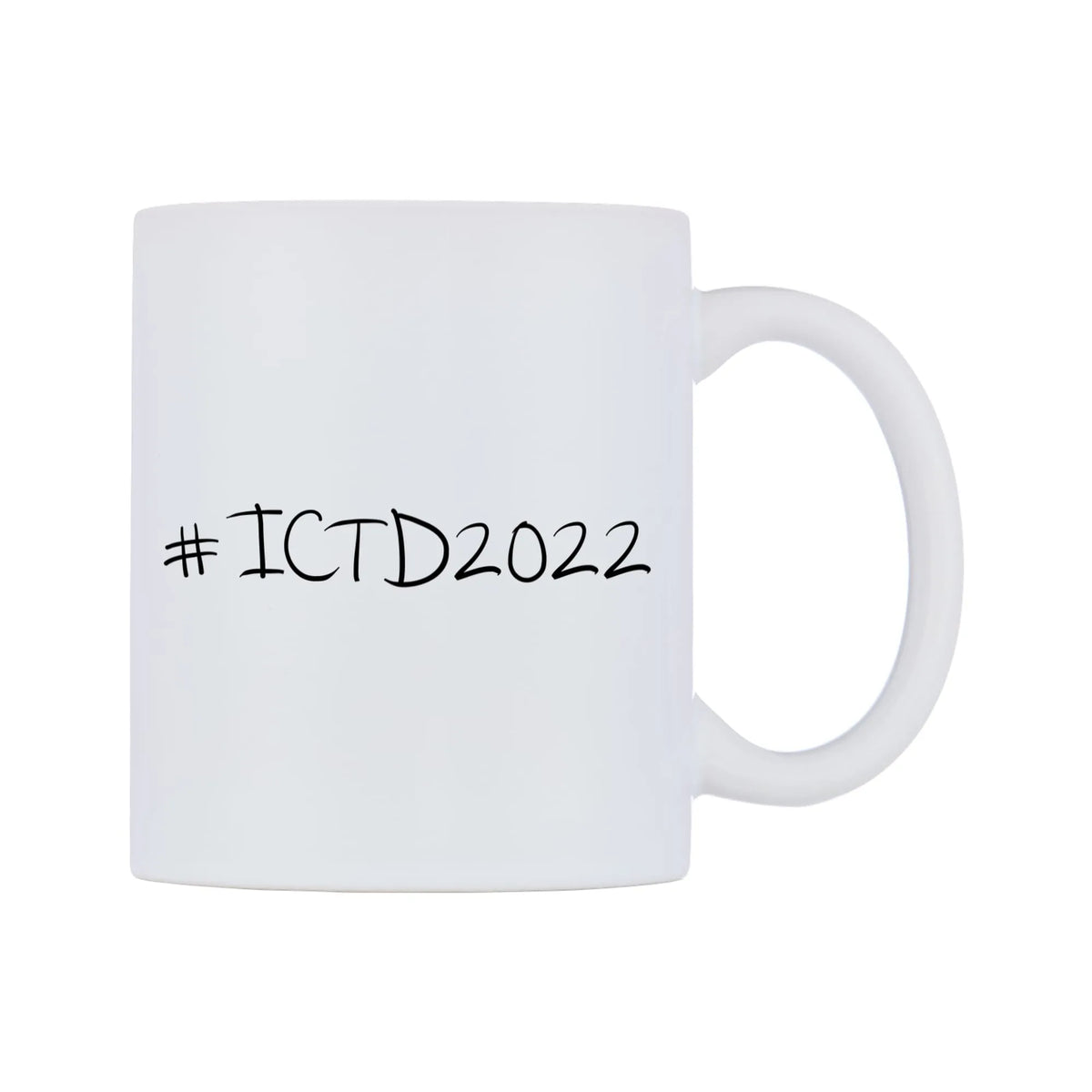 ICTD2022 Mug — mug, left side, on a white background