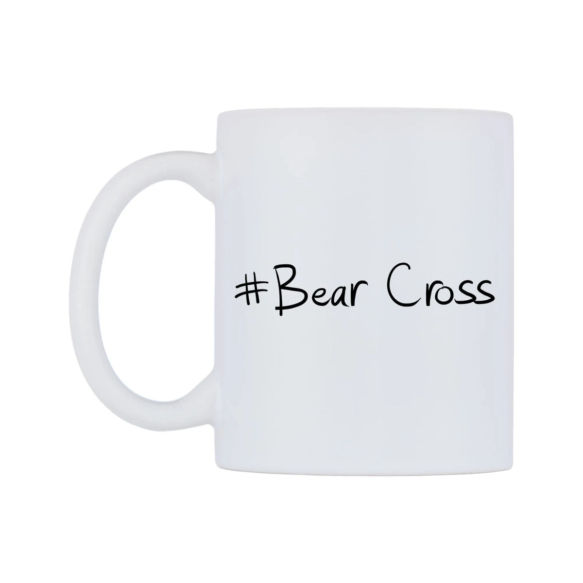 Bear Cross Mug — mug, right side, on a white background