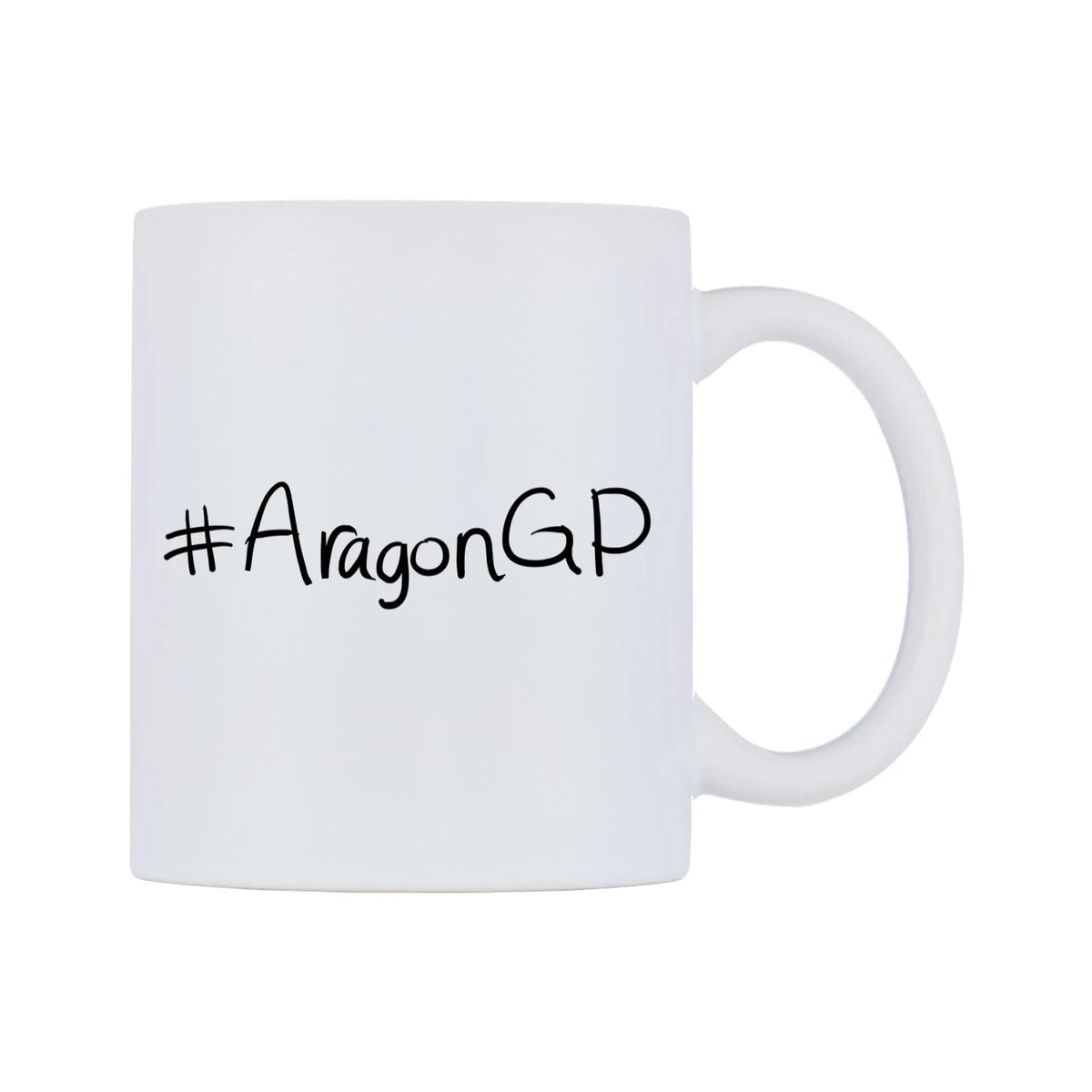 AragonGP Mug — mug, left side, on a white background
