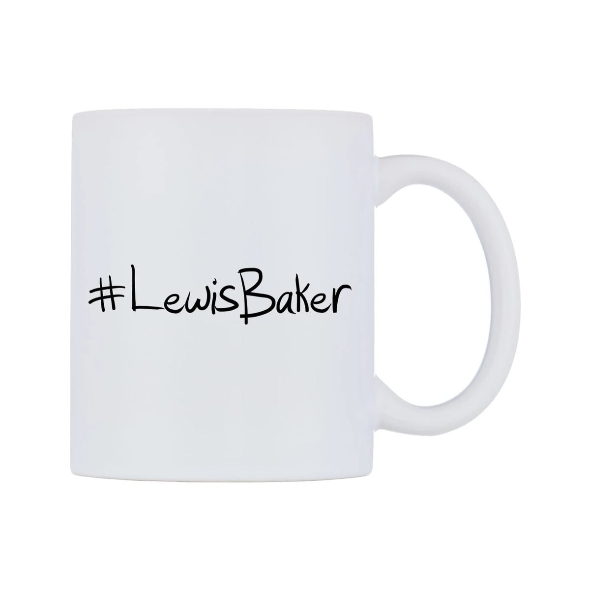 LewisBaker Mug — mug, left side, on a white background