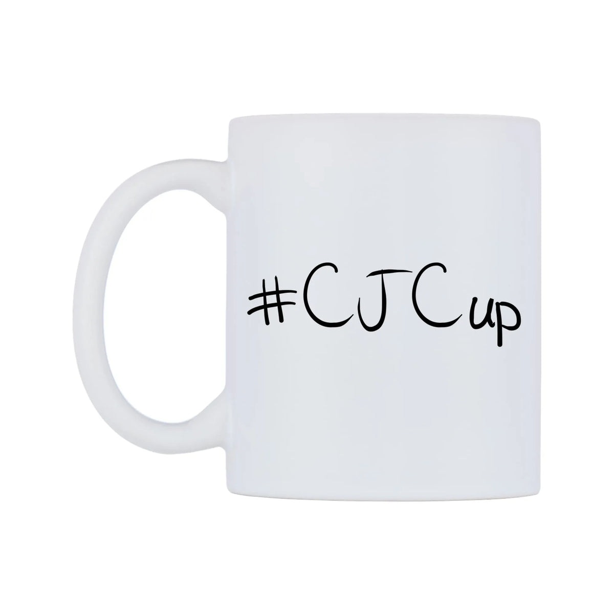 CJCup Mug — mug, right side, on a white background
