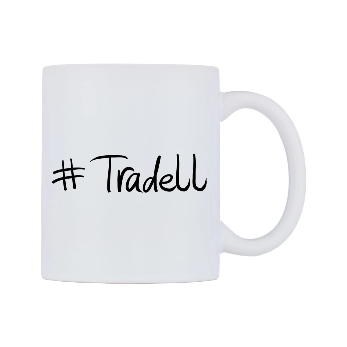 Tradell Mug — mug, left side, on a white background