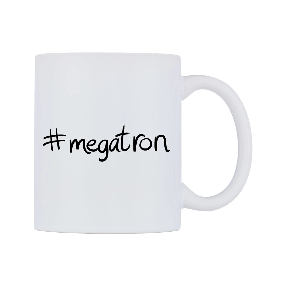 megatron Mug — mug, left side, on a white background