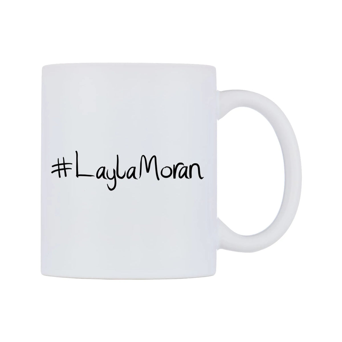 LaylaMoran Mug — mug, left side, on a white background
