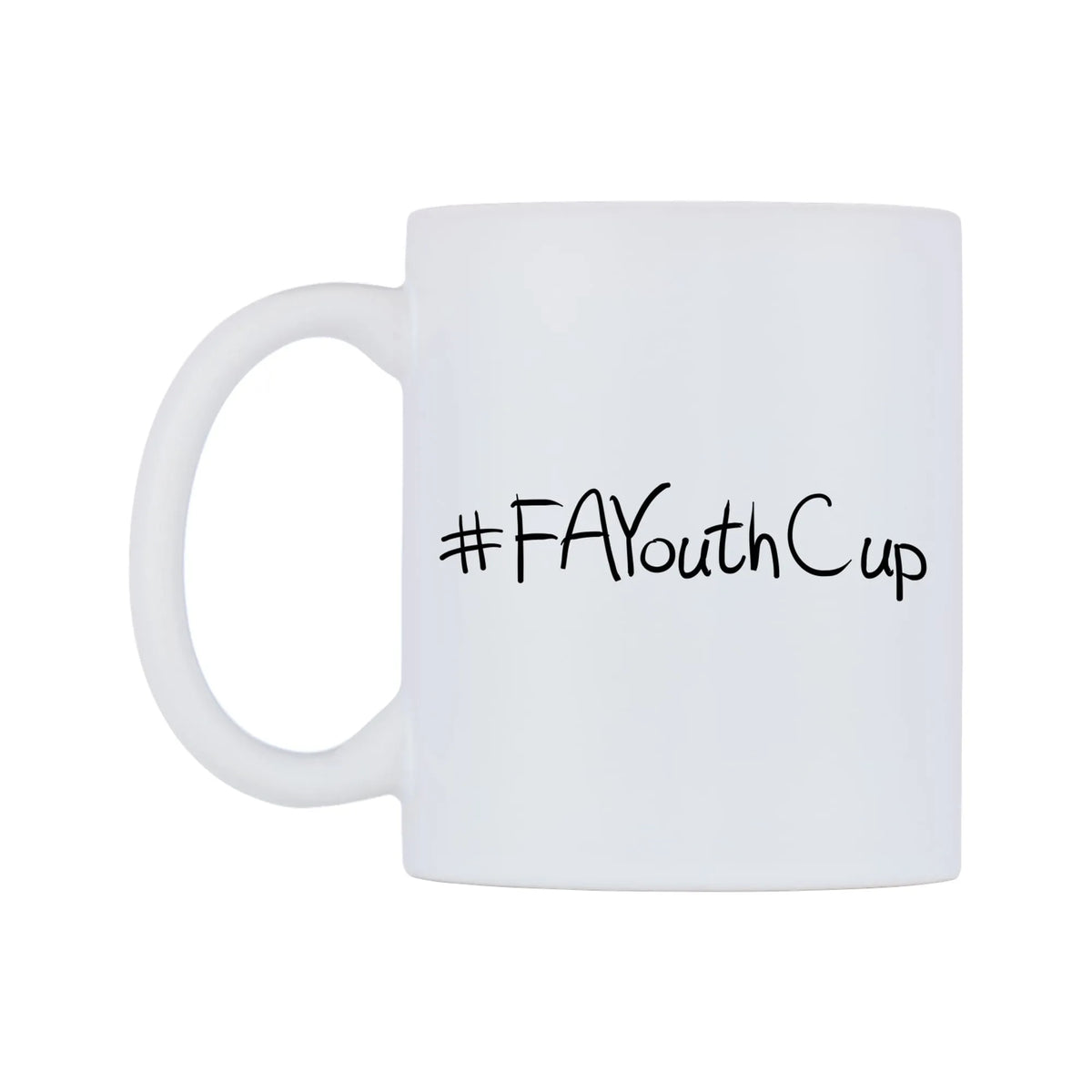 FAYouthCup Mug — mug, right side, on a white background