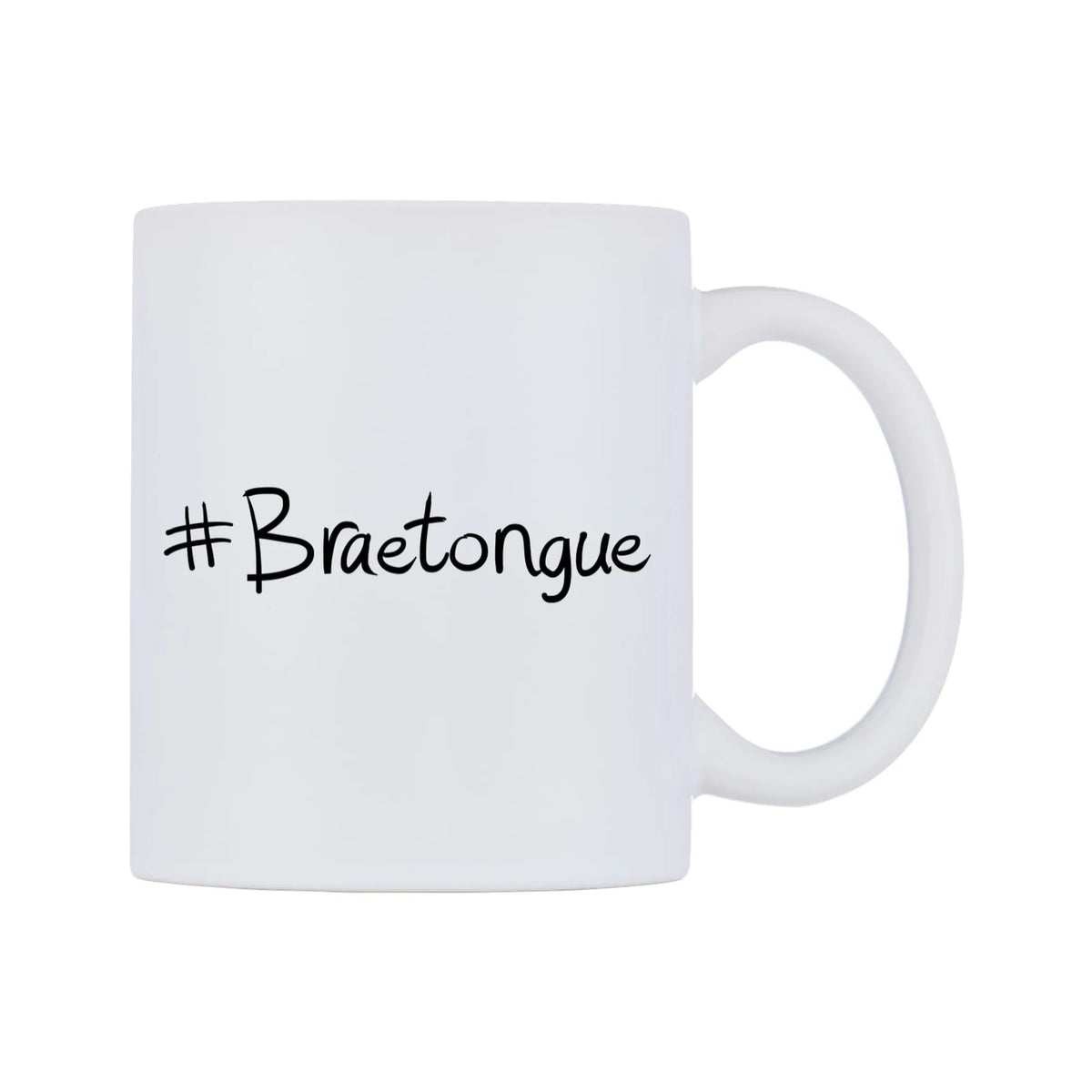 Braetongue Mug — mug, left side, on a white background