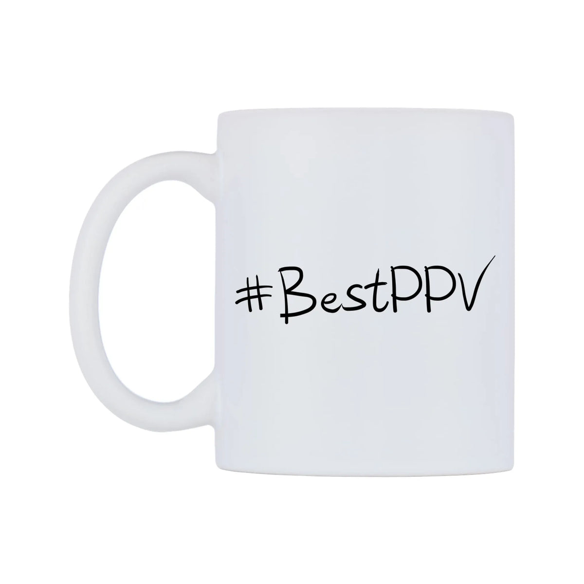 BestPPV Mug — mug, right side, on a white background