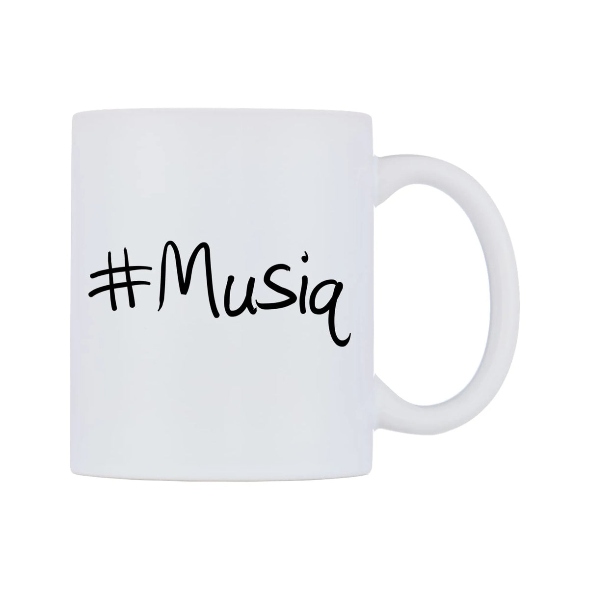 Musiq Mug — mug, left side, on a white background