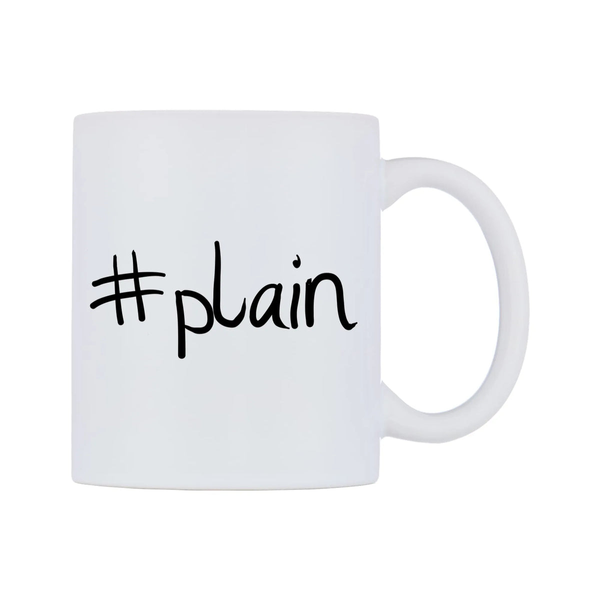 plain Mug — mug, left side, on a white background
