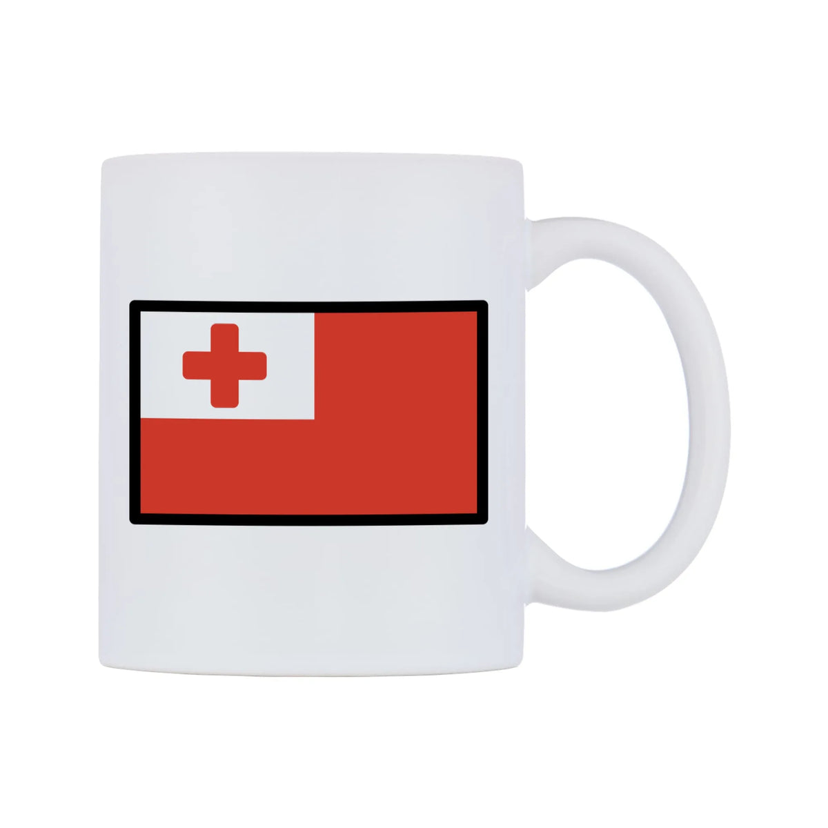 Tonga Flag Emoji Mug — mug, left side, on a white background