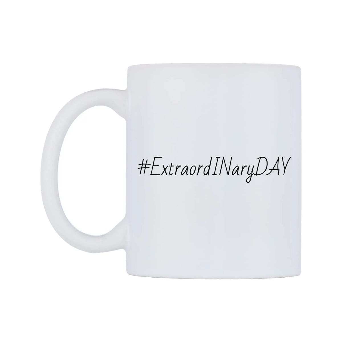 ExtraordINaryDAY Mug — mug, right side, on a white background