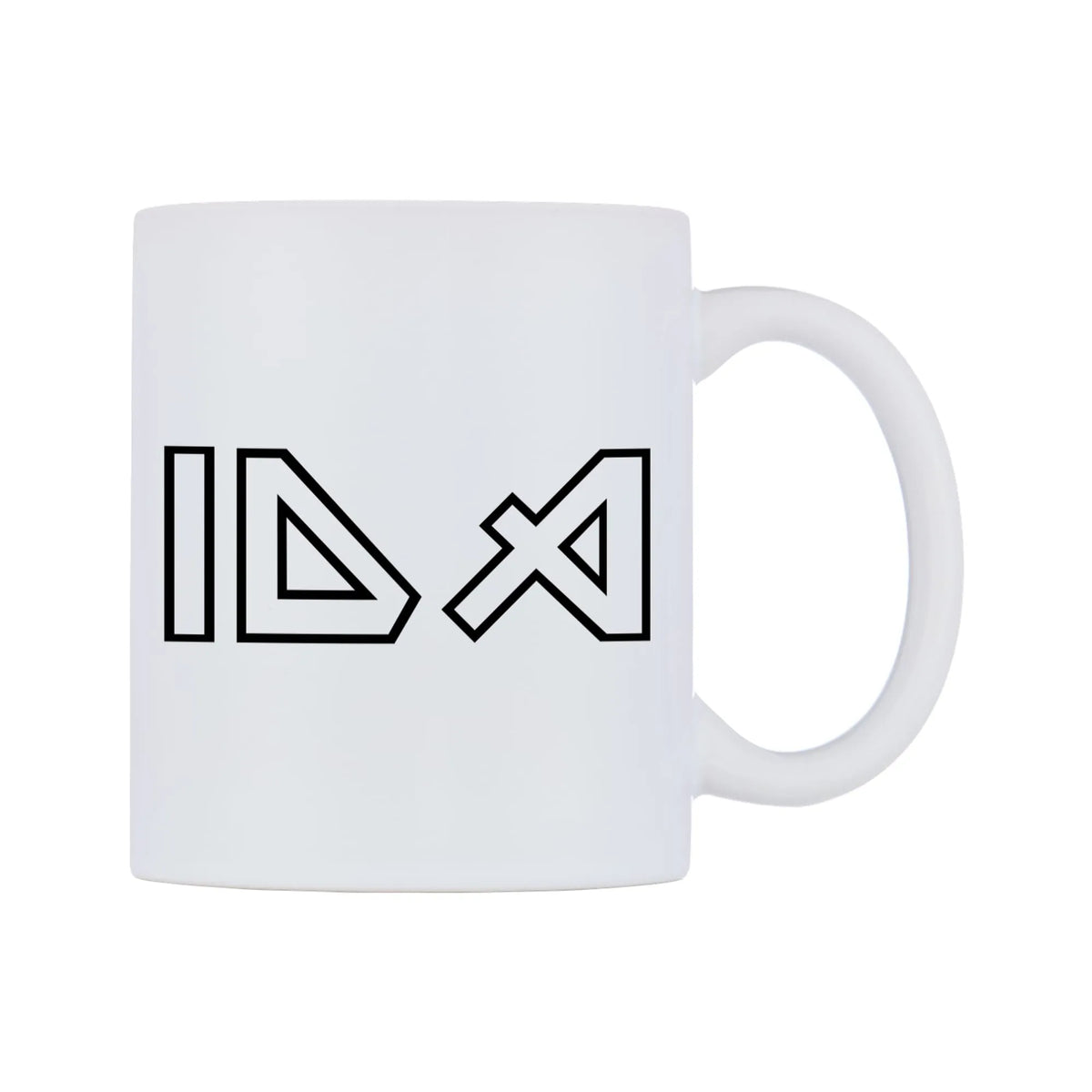 Ida - Iron Maiden Themed Mug — white 11oz gloss mug, left side, on a white background