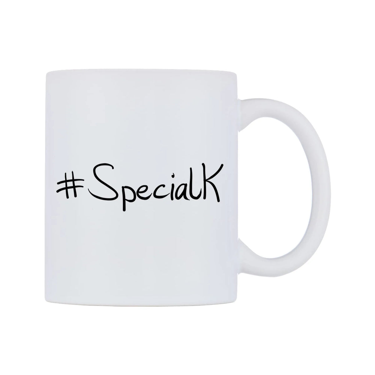 SpecialK Mug — mug, left side, on a white background