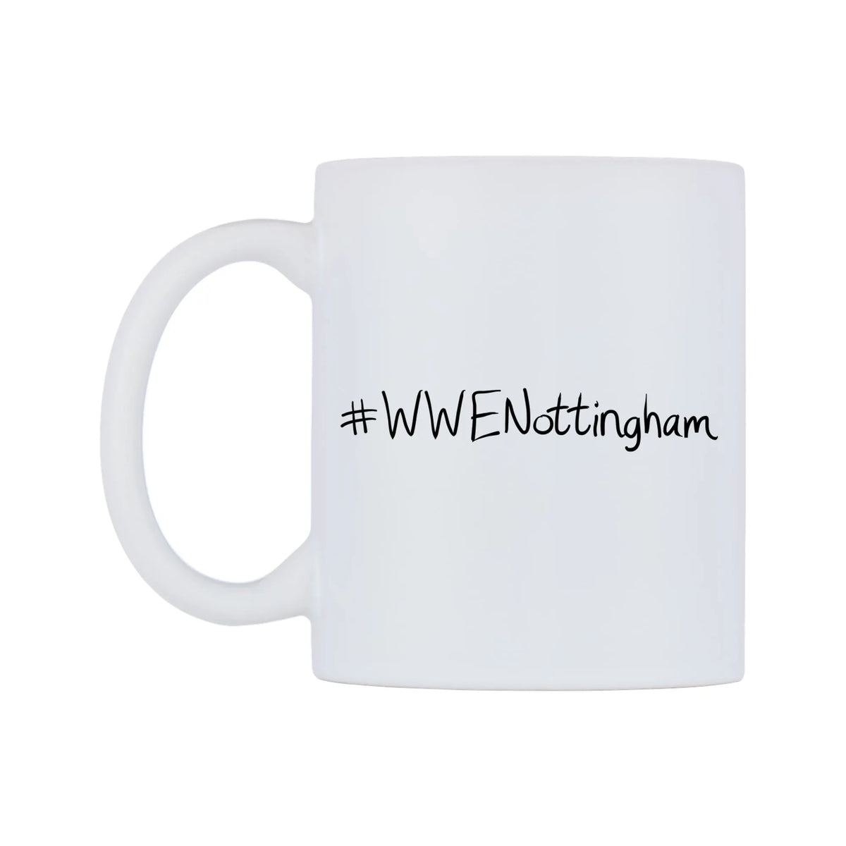 WWENottingham Mug — mug, right side, on a white background
