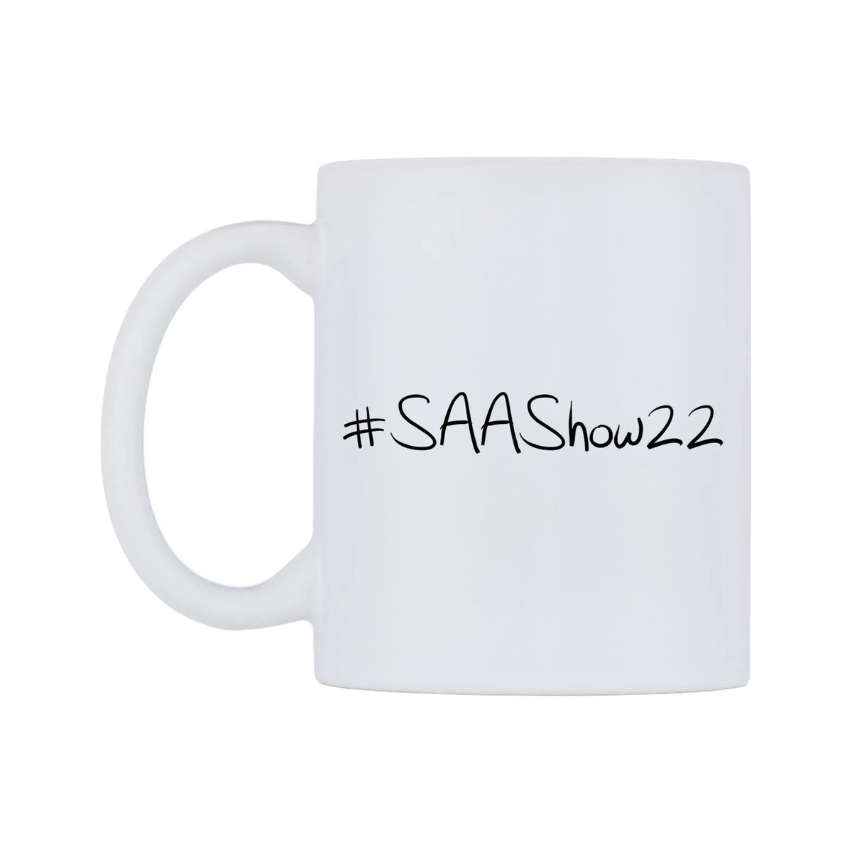 SAAShow22 Mug — mug, right side, on a white background