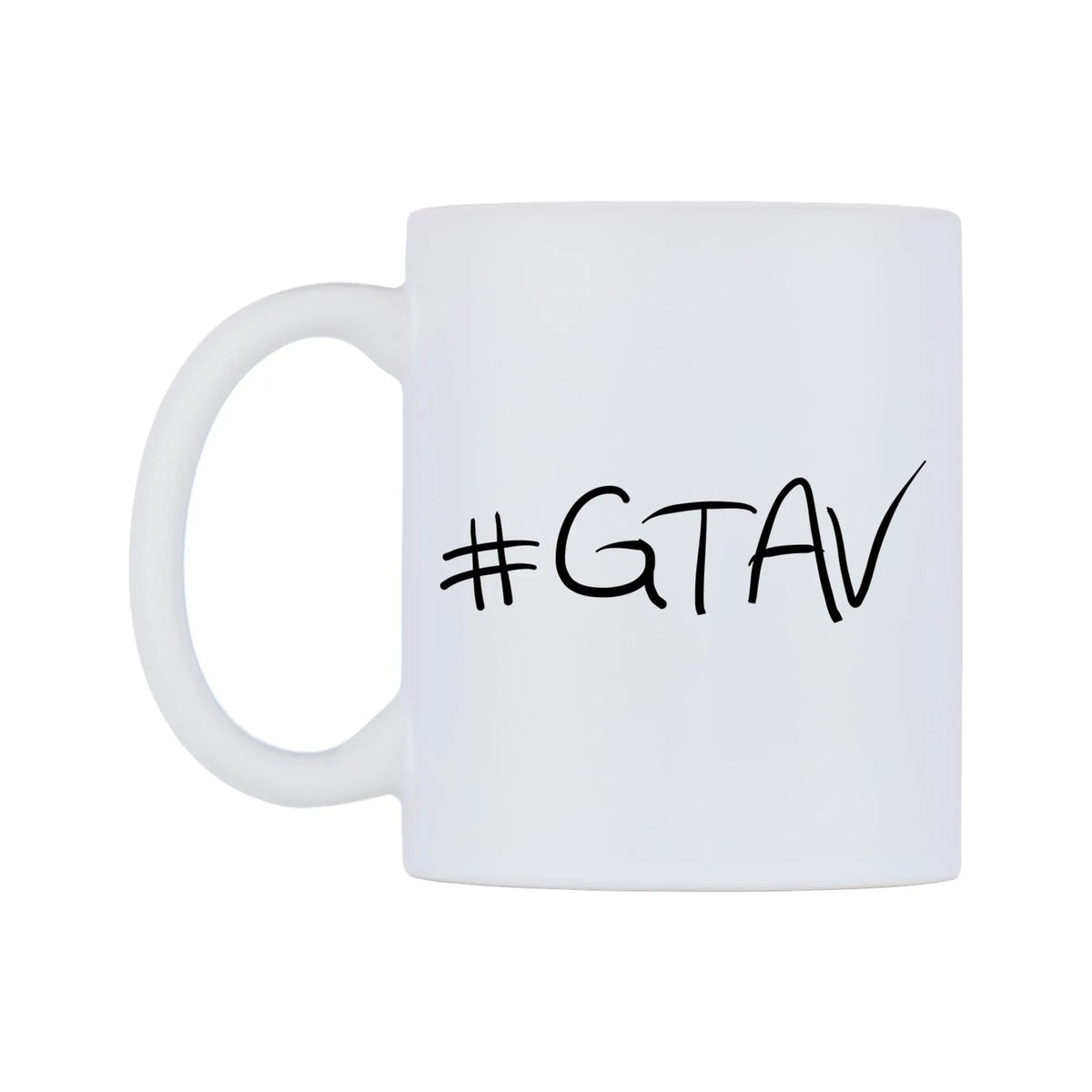 GTAV Mug — mug, right side, on a white background