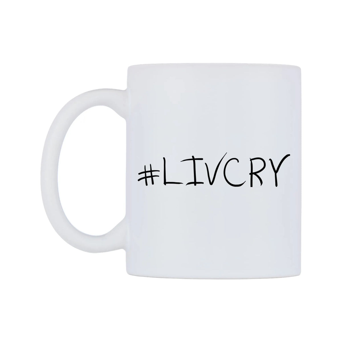 LIVCRY Mug — mug, right side, on a white background