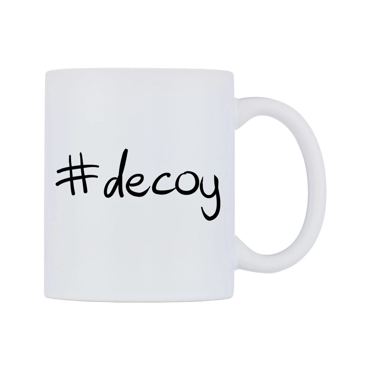 decoy Mug — mug, left side, on a white background