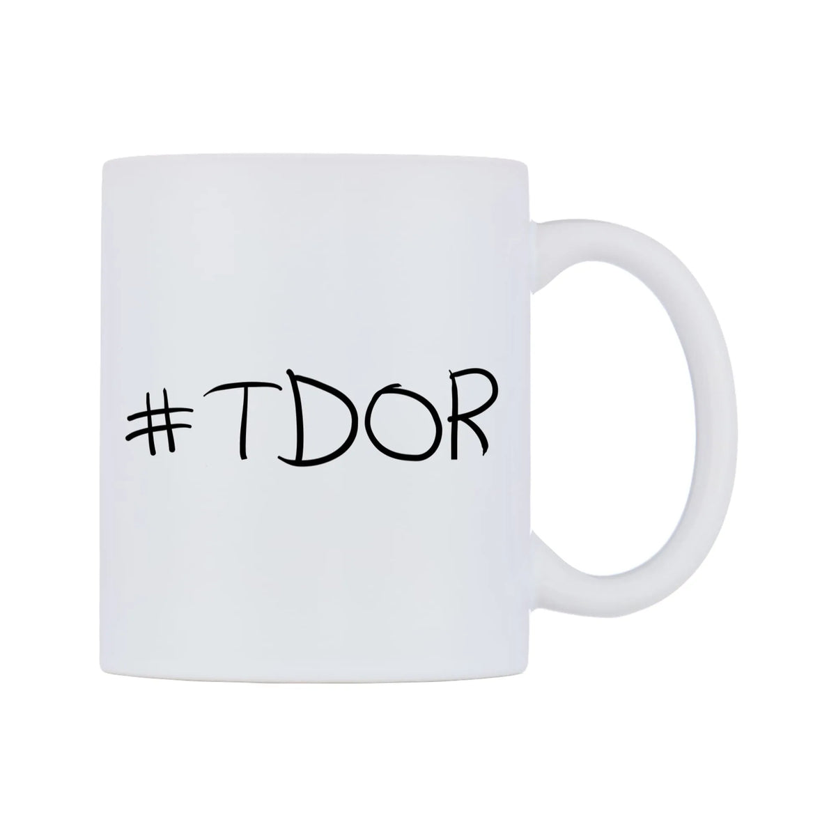 TDOR Mug — mug, left side, on a white background