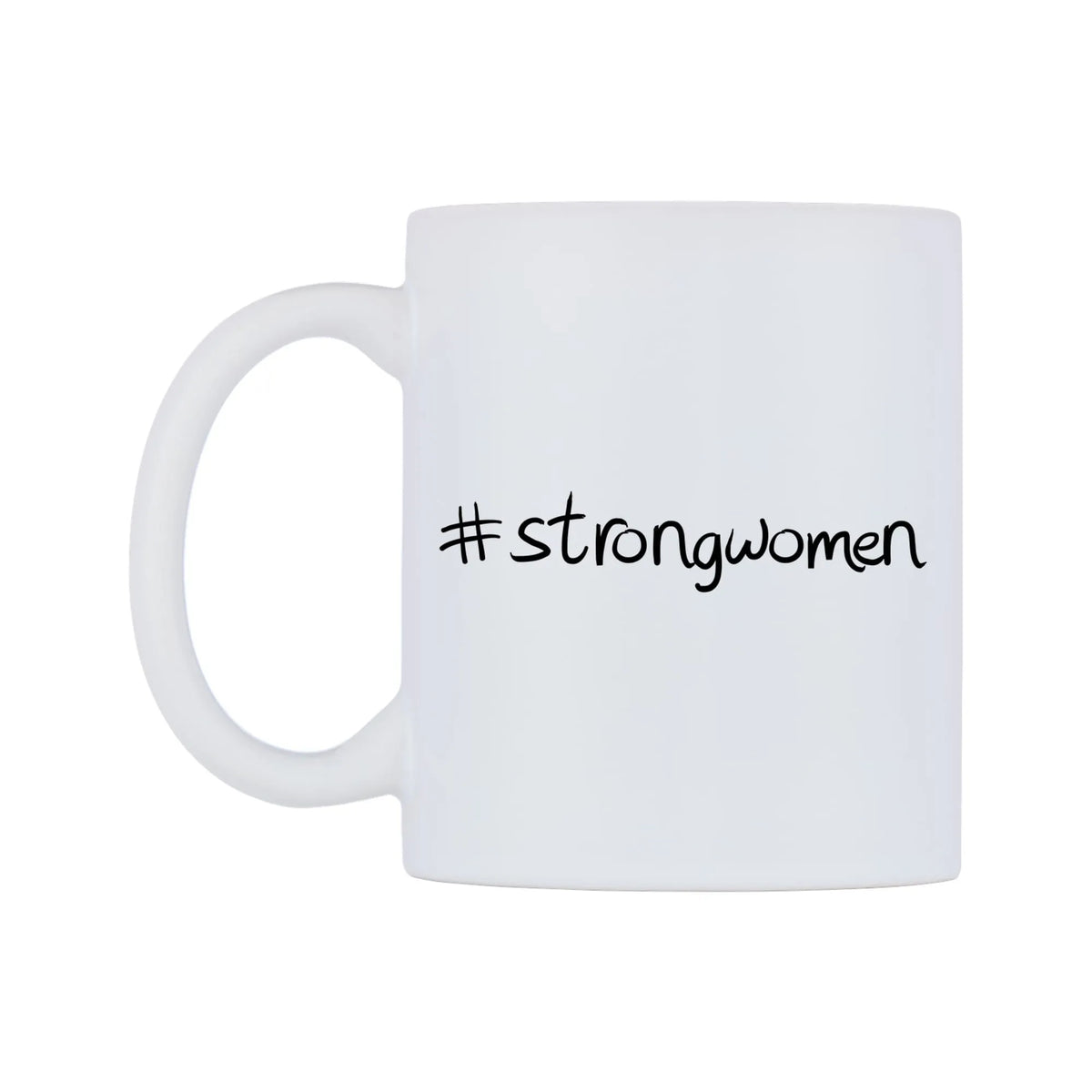 strongwomen Mug — mug, right side, on a white background