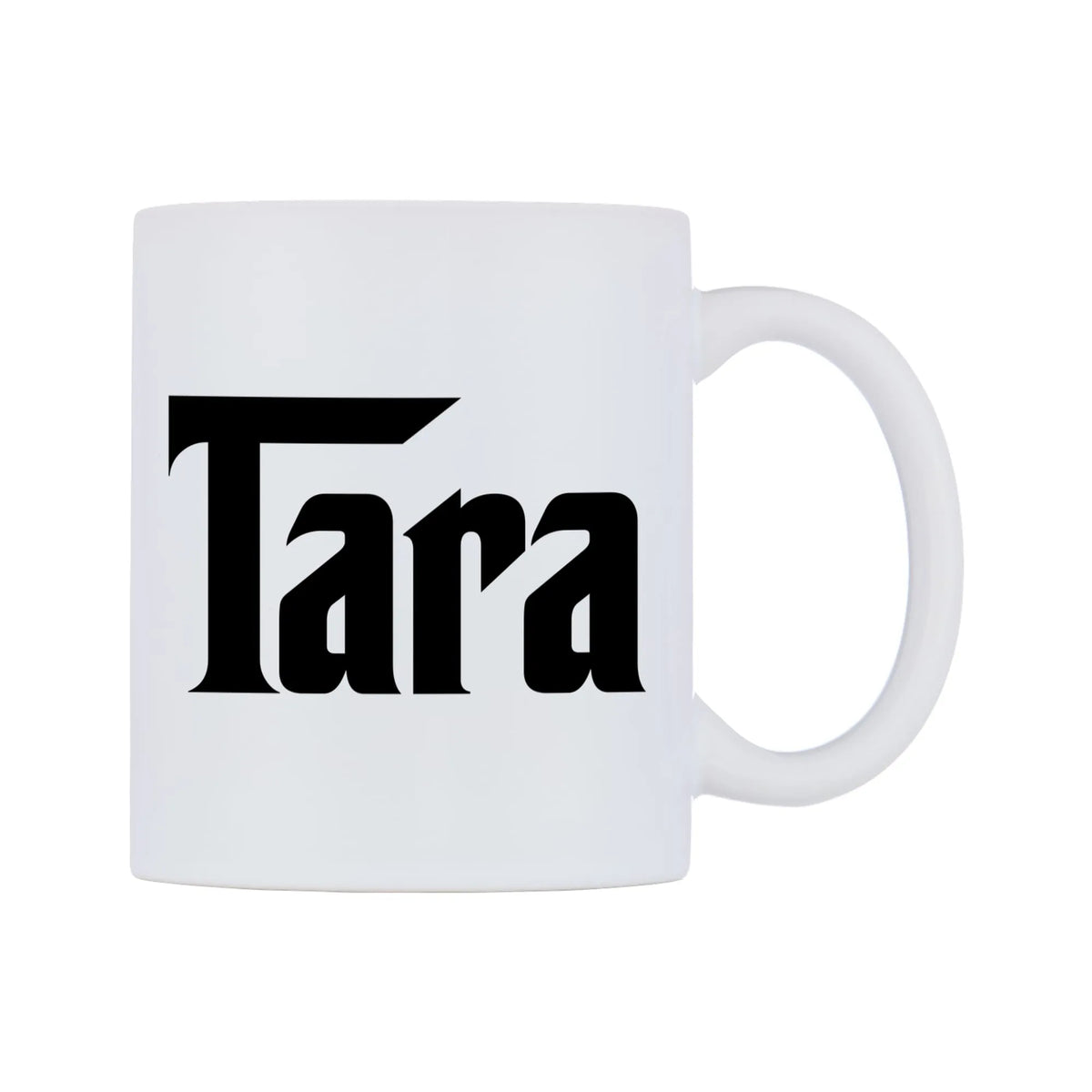 Tara - Godfather Themed Mug — white 11oz gloss mug, left side, on a white background