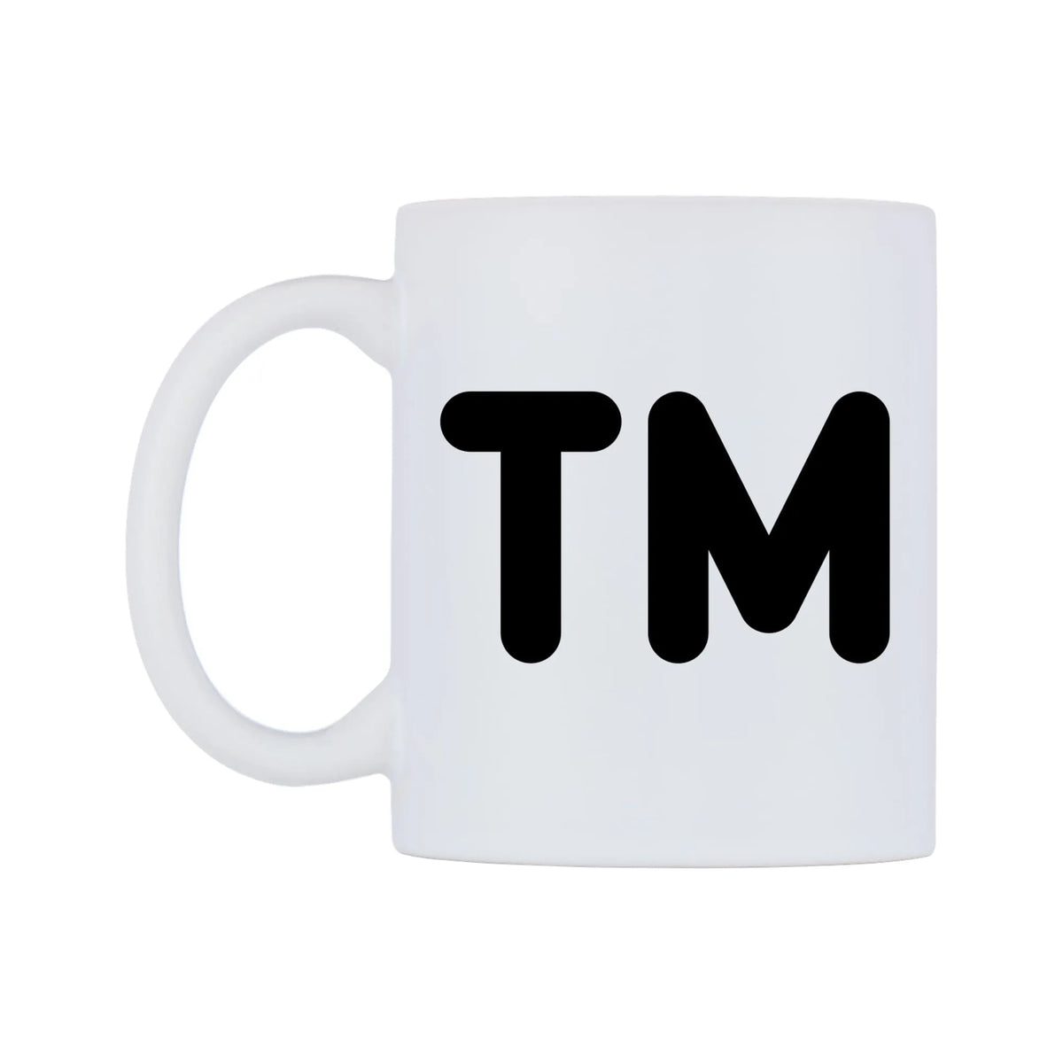 Trade Mark Emoji Mug — mug, right side, on a white background