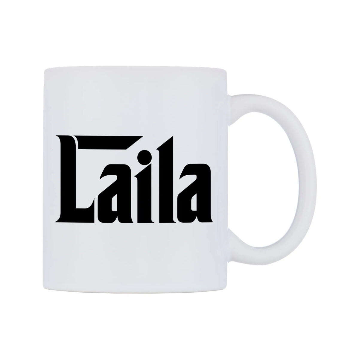Laila - Godfather Themed Mug — white 11oz gloss mug, left side, on a white background