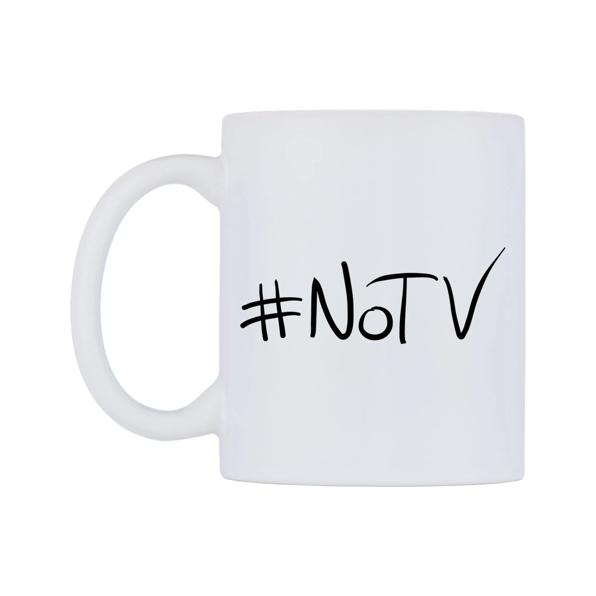 NoTV Mug — mug, right side, on a white background