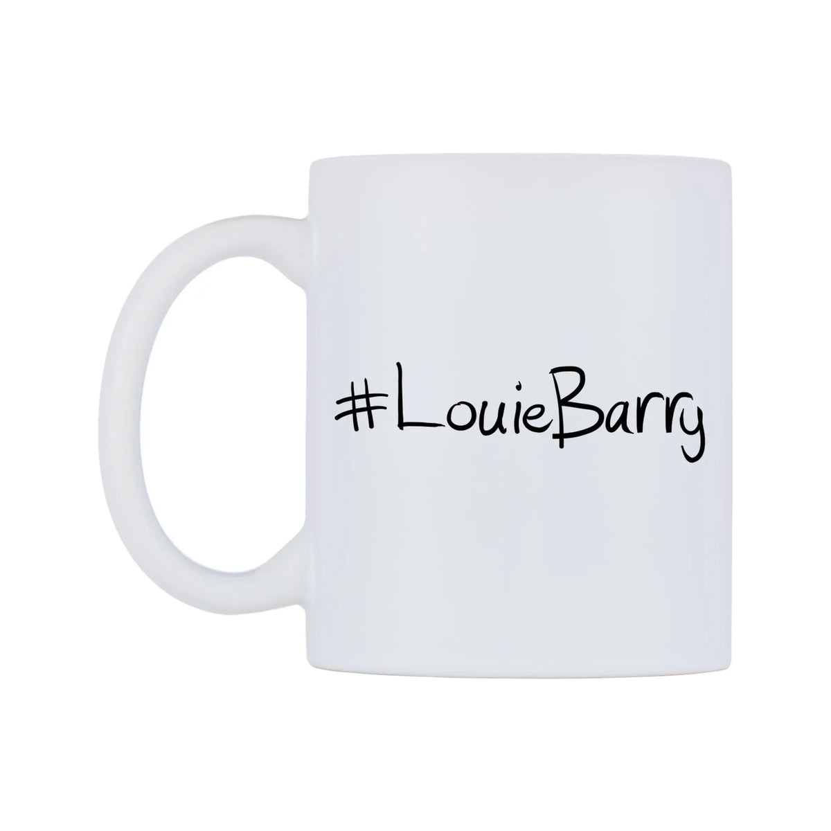 LouieBarry Mug — mug, right side, on a white background
