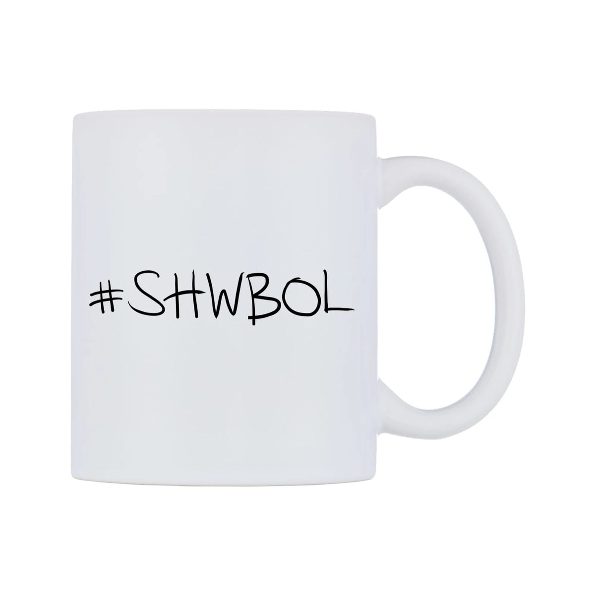 SHWBOL Mug — mug, left side, on a white background