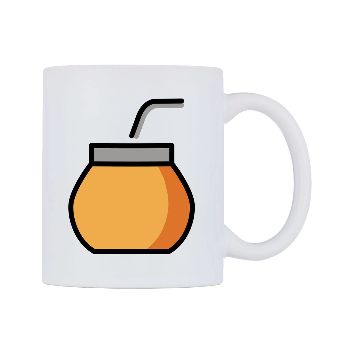 Mate Emoji Mug — mug, left side, on a white background