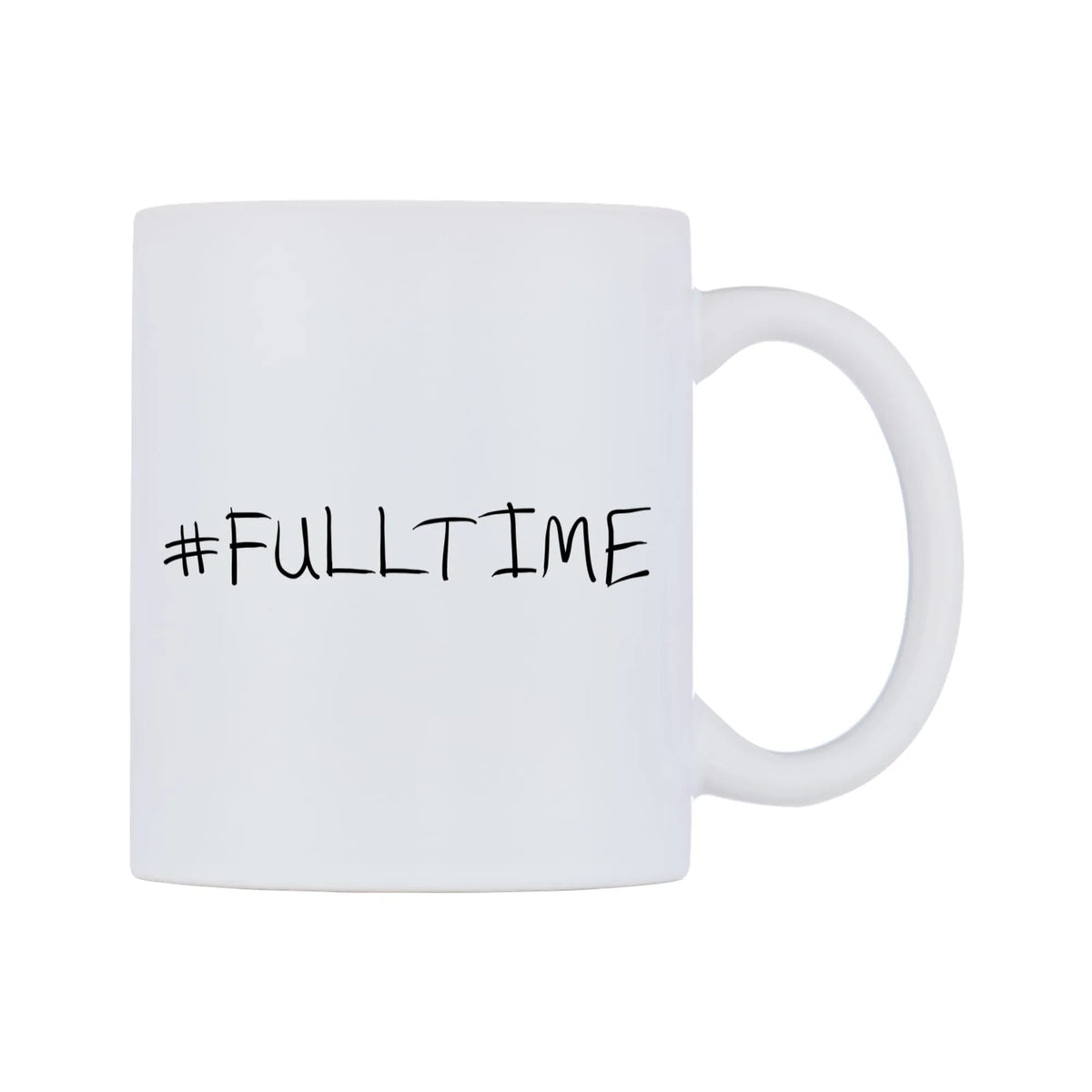 FULLTIME Mug — mug, left side, on a white background