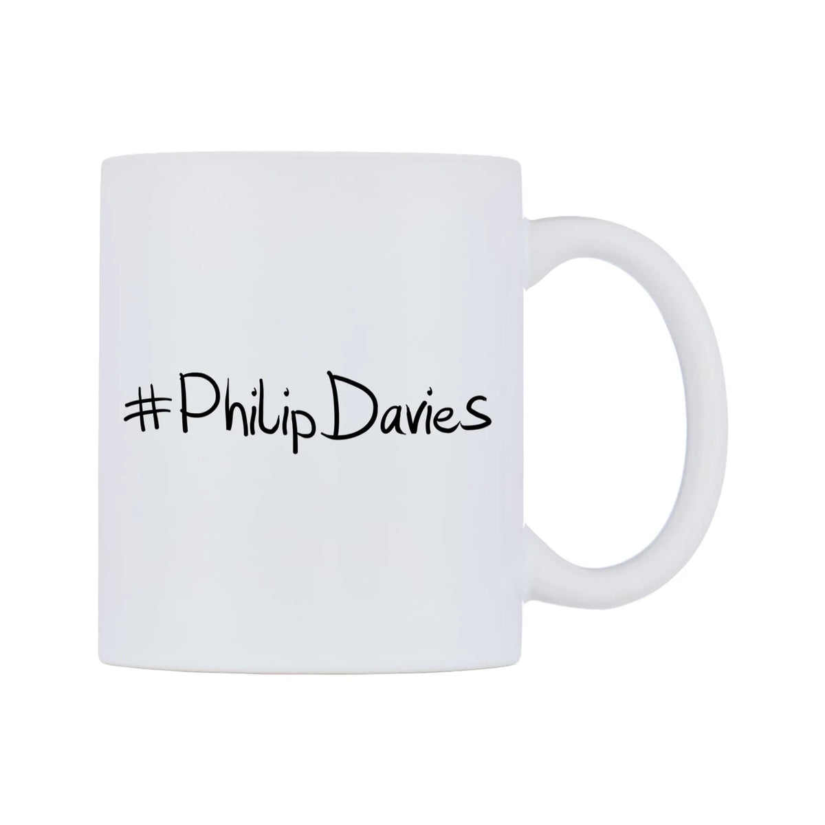 PhilipDavies Mug — mug, left side, on a white background