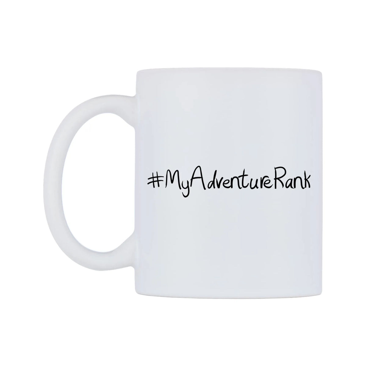 MyAdventureRank Mug — mug, right side, on a white background