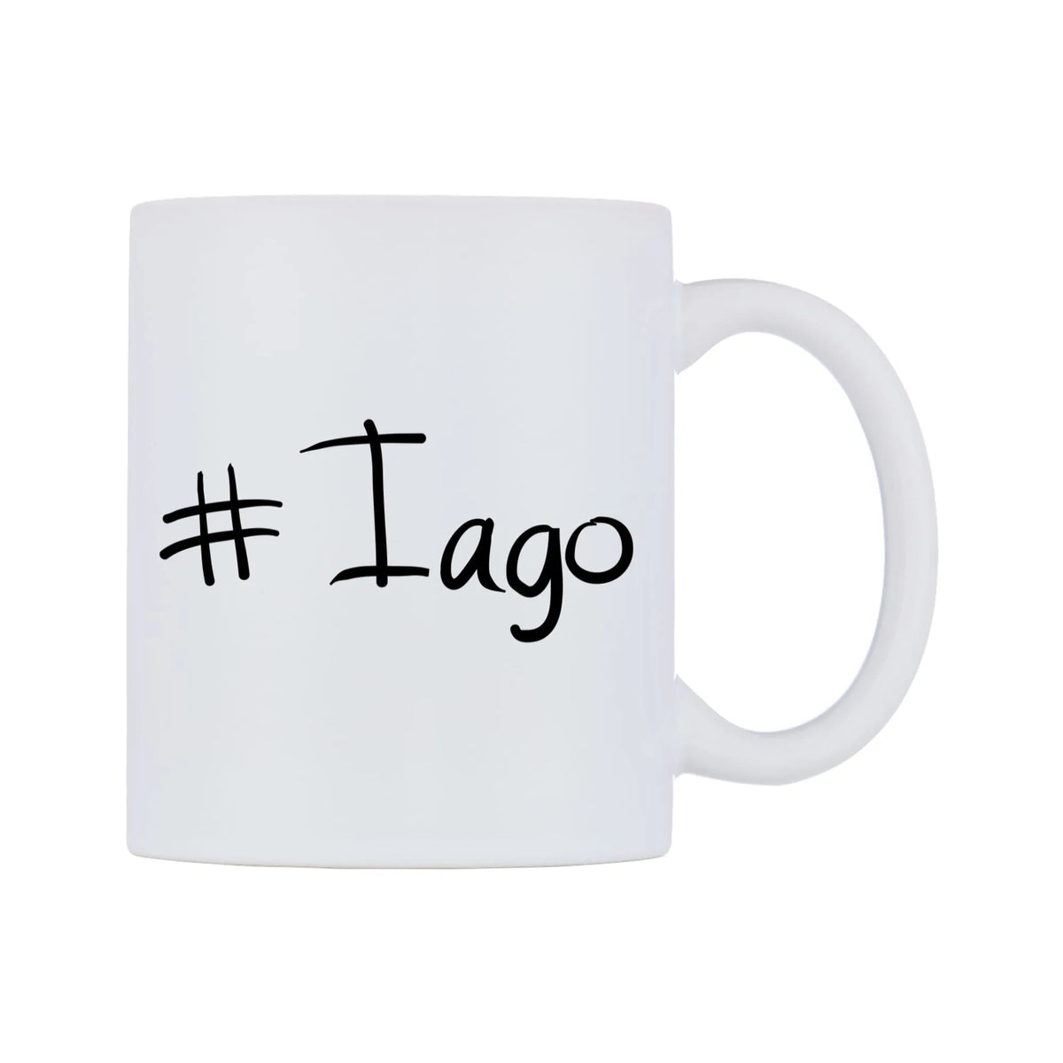 Iago Mug — mug, left side, on a white background