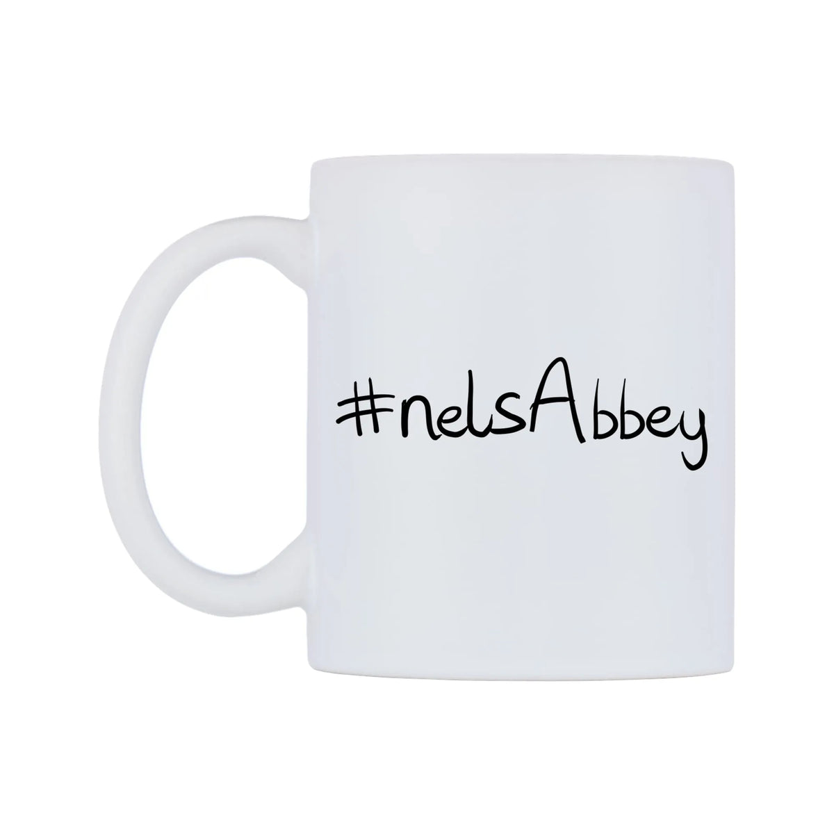 nelsAbbey Mug — mug, right side, on a white background